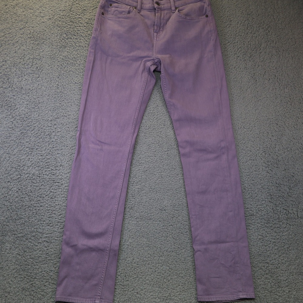 7 For All Mankind Slimmy Purple Slim Fit Jeans Mens 29‎ Stretch Denim Pants
